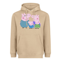 Mushroom peppa pig family Heavyweight Hoodie - artisFamous