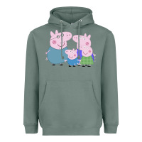 Sage peppa pig family Heavyweight Hoodie - artisFamous