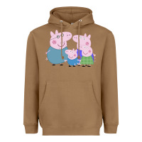 Toasted Coconut peppa pig family Heavyweight Hoodie - artisFamous