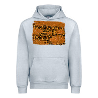 Heather Grey leopard glitter background Urban Hoodie - RanaPortraitStore