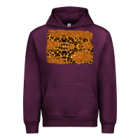 Mauve Wine leopard glitter background Urban Hoodie - RanaPortraitStore