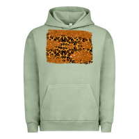 Pigment Oil Green leopard glitter background Urban Hoodie - RanaPortraitStore