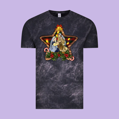 Christmas Baby Jesus Oh Holly Night Vintage Tee Designed By Ranaportraitstore