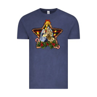 Vintage Denim christmas baby jesus oh holly night Vintage Tee - RanaPortraitStore