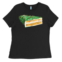 Black green christmas cake fa element 1 Ladies Tee - FaDigitalArtStudio