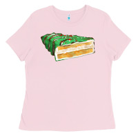 Green Christmas Cake Fa Element 1 Ladies Tee | Teevron