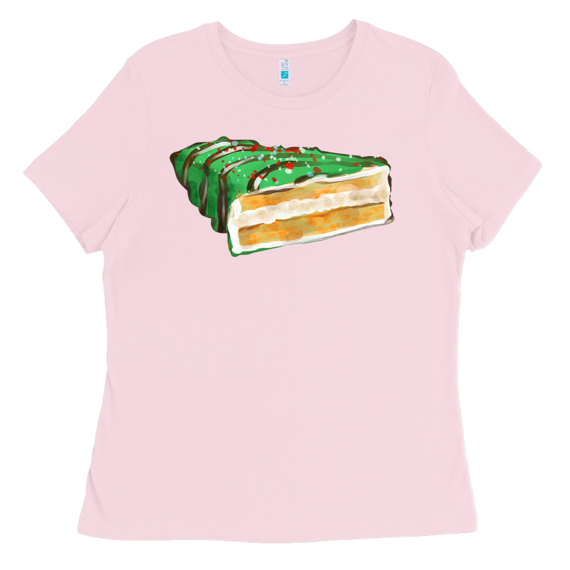 Green Christmas Cake Fa Element 1 Ladies Tee by FaDigitalArtStudio | Teevron