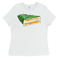 White green christmas cake fa element 1 Ladies Tee - FaDigitalArtStudio