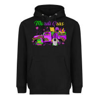 Black mardi gras truck gnome Heavyweight Hoodie - JahusDesignShop