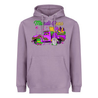 Lavender mardi gras truck gnome Heavyweight Hoodie - JahusDesignShop