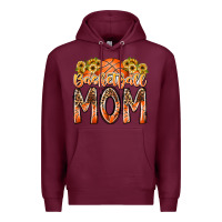 Burgundy basketball mom Premium Hoodie - RacoonDesign