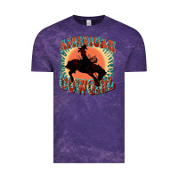 Cloud Purple American cowgirl 4th of july Vintage Tee - FaDigitalArtStudio