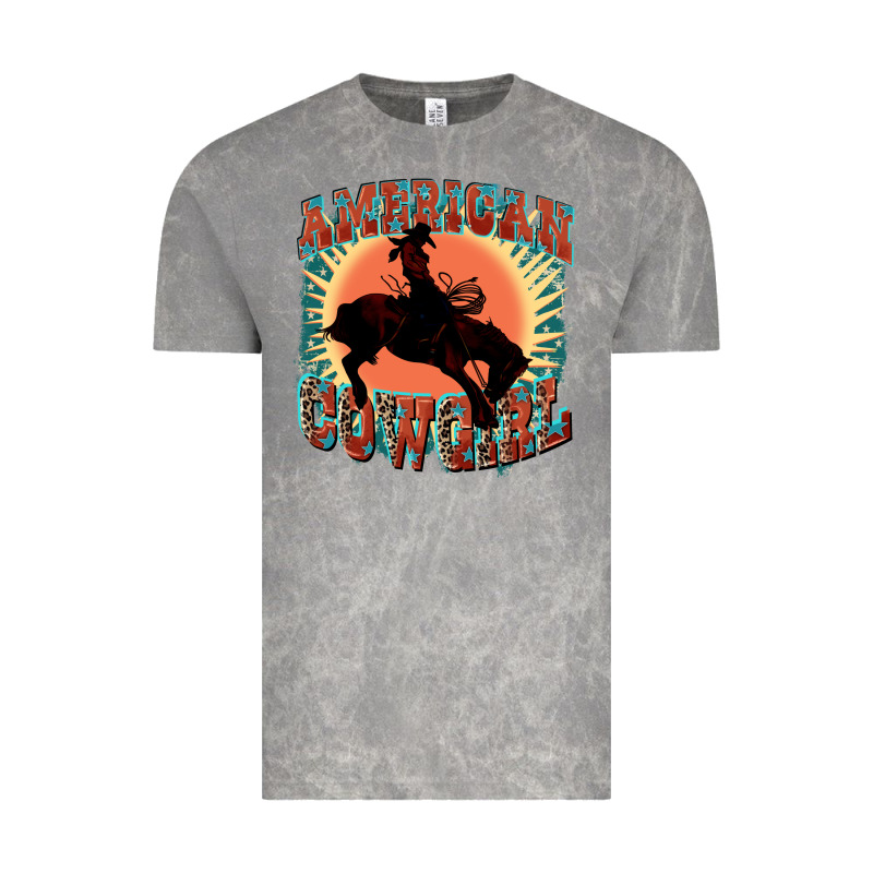 American Cowgirl 4th Of July Vintage Tee by FaDigitalArtStudio | Teevron