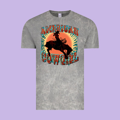 American Cowgirl 4th Of July Vintage Tee Designed By Fadigitalartstudio
