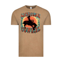 Vintage Coffee American cowgirl 4th of july Vintage Tee - FaDigitalArtStudio