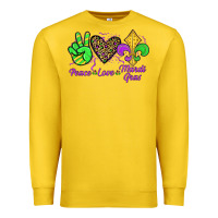 Lemon peace love mardi gras Premium Sweatshirt - JahusDesignShop