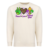 Sandshell peace love mardi gras Premium Sweatshirt - JahusDesignShop