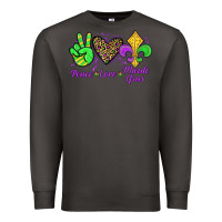 Smoke peace love mardi gras Premium Sweatshirt - JahusDesignShop