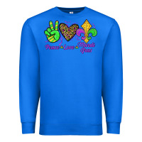 True Royal peace love mardi gras Premium Sweatshirt - JahusDesignShop