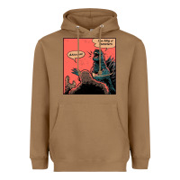 Toasted Coconut i am king of monsters Heavyweight Hoodie - artisFamous
