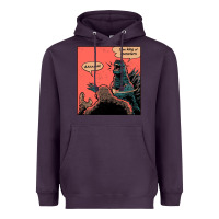 Plum i am king of monsters Heavyweight Hoodie - artisFamous