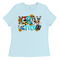 Baby Blue x ray tech Ladies Tee - OliviaCreatesArt