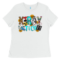 White x ray tech Ladies Tee - OliviaCreatesArt