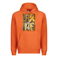 Carrot finding the cure starts with hope childhood cancer awareness  with bac Premium Hoodie - Jasminsmagicworld