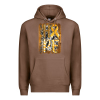 Chestnut finding the cure starts with hope childhood cancer awareness  with bac Premium Hoodie - Jasminsmagicworld