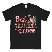 Black Best Grandma ever Mother's Day Classic Tee - CowGirlArtShop