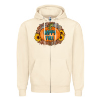 Sandshell happy fall Zipper Hoodie - AdoDesignShop