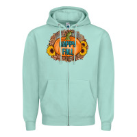 Seafoam happy fall Zipper Hoodie - AdoDesignShop
