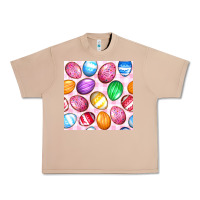 Burro Easter Eggs Seamless Pattern Urban Heavy Tee - BundleAndBundleShop