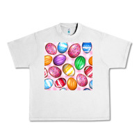 Lunar Rock Easter Eggs Seamless Pattern Urban Heavy Tee - BundleAndBundleShop
