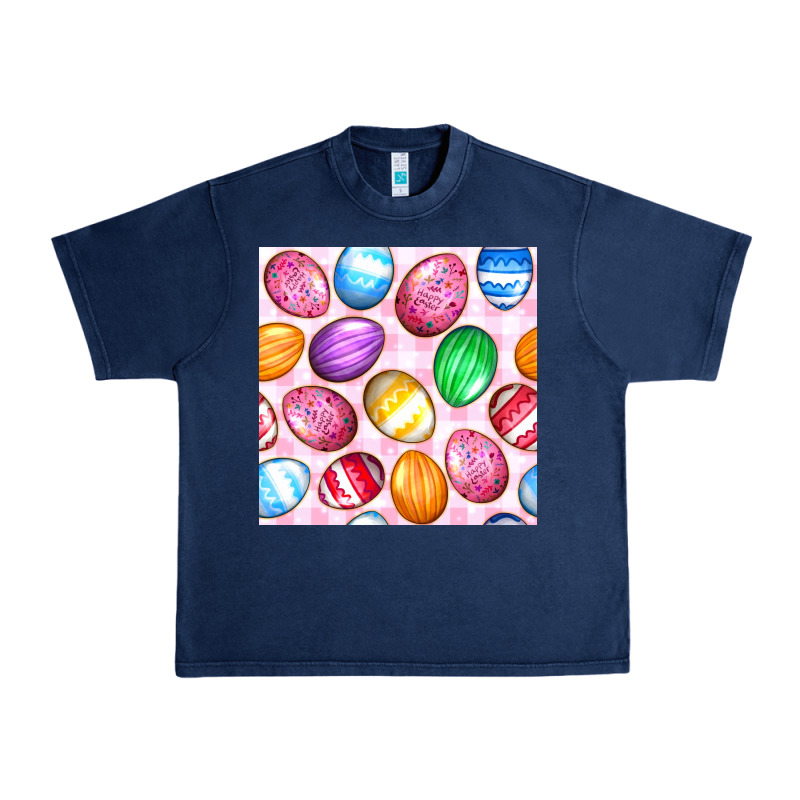 Easter Eggs Seamless Pattern Urban Heavy Tee by BundleAndBundleShop | Teevron
