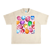 Sandshell Easter Eggs Seamless Pattern Urban Heavy Tee - BundleAndBundleShop
