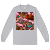 Moon Dust western cowboy hat seamless pattern Long Sleeve Tee - BundleAndBundleShop