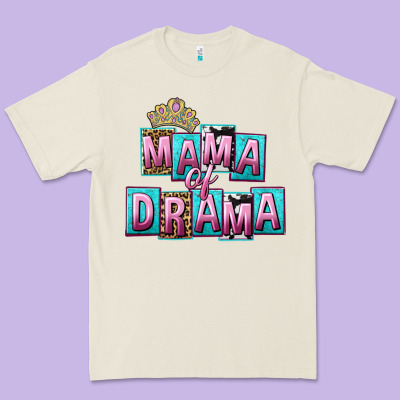 Mama Of Drama Mother's Day Premium Tee Designed By Cowgirlartshop