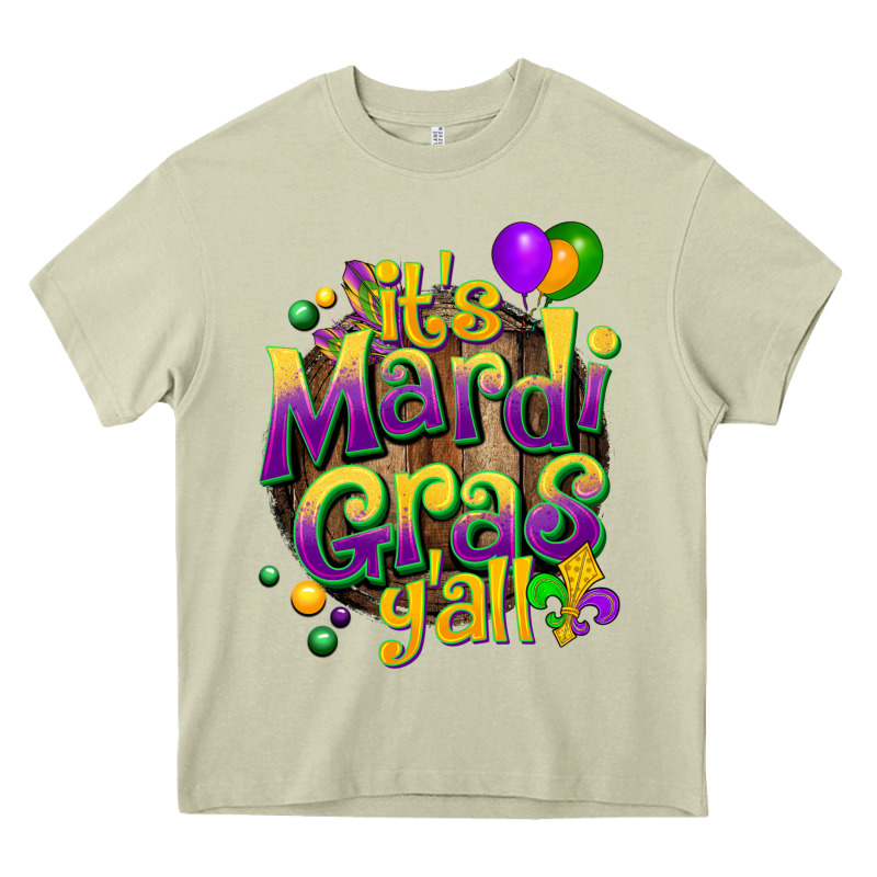 Its Mardi Gras Yall Heavy Core Tee by CowGirlArtShop | Teevron