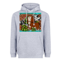 Heather Grey hereford cactus tumbler Heavyweight Hoodie - JahusDesignShop