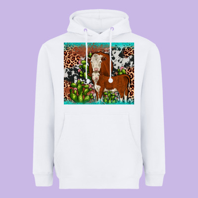 Hereford Cactus Tumbler Heavyweight Hoodie Designed By Jahusdesignshop