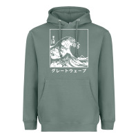 Sage the great wave off kanagawa Heavyweight Hoodie - artisFamous