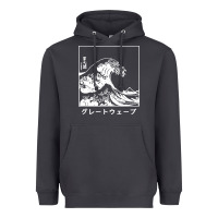 Smoke the great wave off kanagawa Heavyweight Hoodie - artisFamous