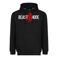Black beast mode Heavyweight Hoodie - artisFamous