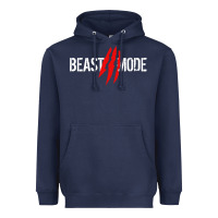 Navy beast mode Heavyweight Hoodie - artisFamous