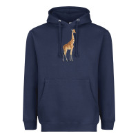 Navy Giraffe Heavyweight Hoodie - artisFamous