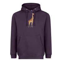 Plum Giraffe Heavyweight Hoodie - artisFamous