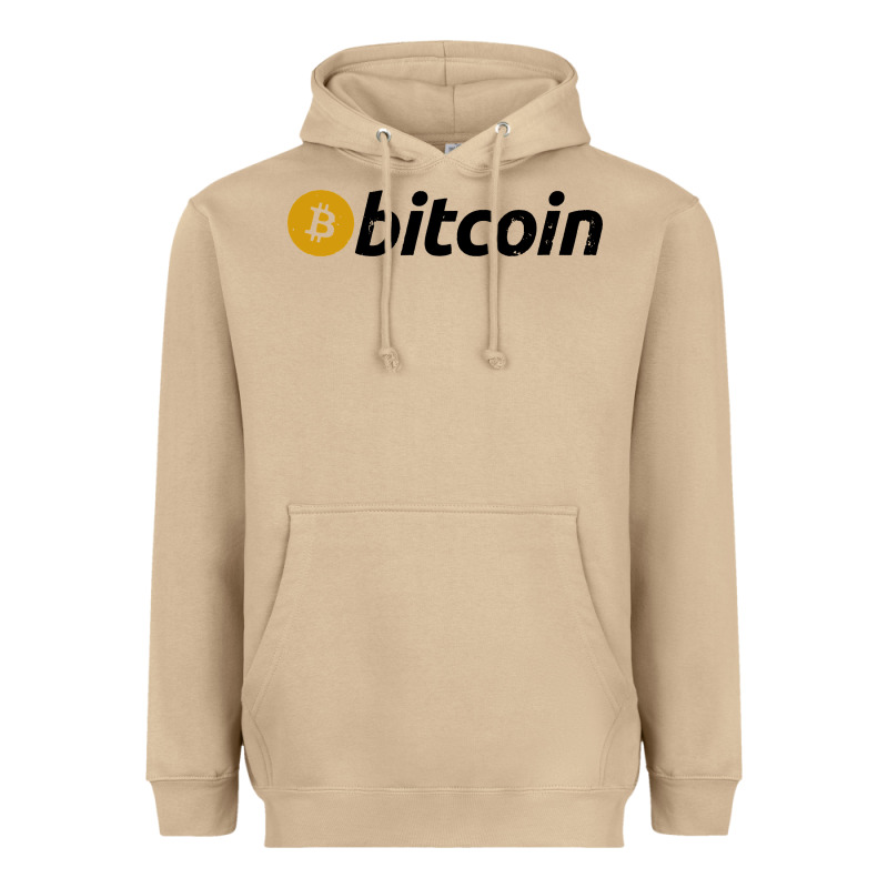 Vintage Look Bitcoin Heavyweight Hoodie by artisFamous | Teevron