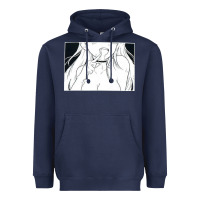 Navy anime eyes Heavyweight Hoodie - artisFamous