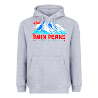 Heather Grey visit twin peaks Heavyweight Hoodie - artisFamous